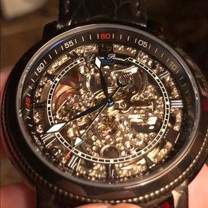 Lucien piccard skeleton auto watch